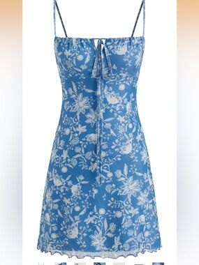 NWT CIDER Summer Floral Mini Dress Casual Cute Vacation Beach Sundress